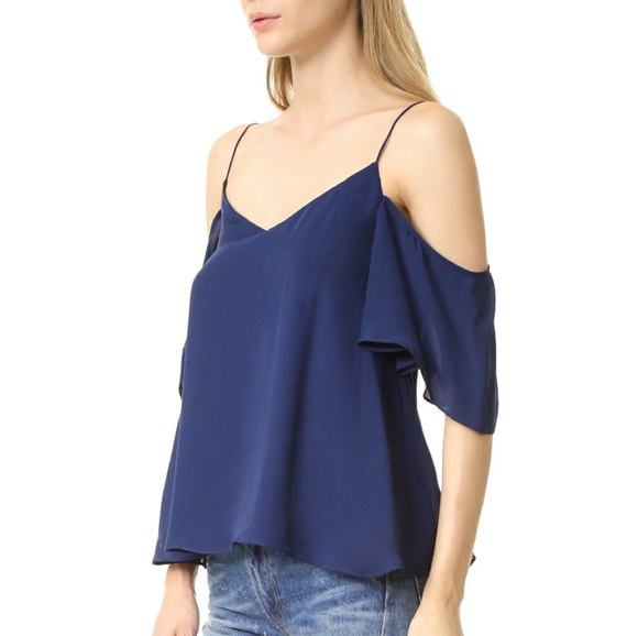 Haute Hippie button back cold shoulder cami top - Picture 8 of 8